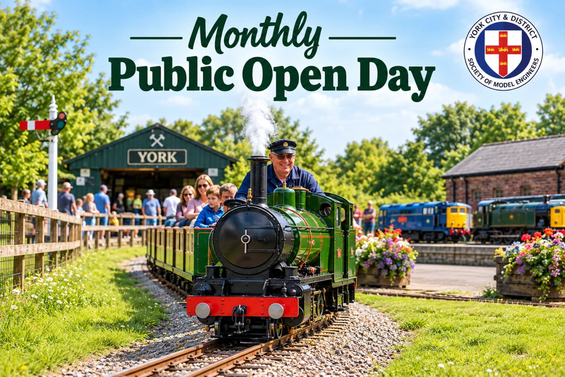 Monthly Public open day event artwork